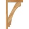 Ekena Millwork Imperial Block Rough Sawn Bracket w/ Offset Brace, Western Red Cedar, 4"W x 18"D x 30"H BKT0402X18X30IMP05RWR - alternate 4